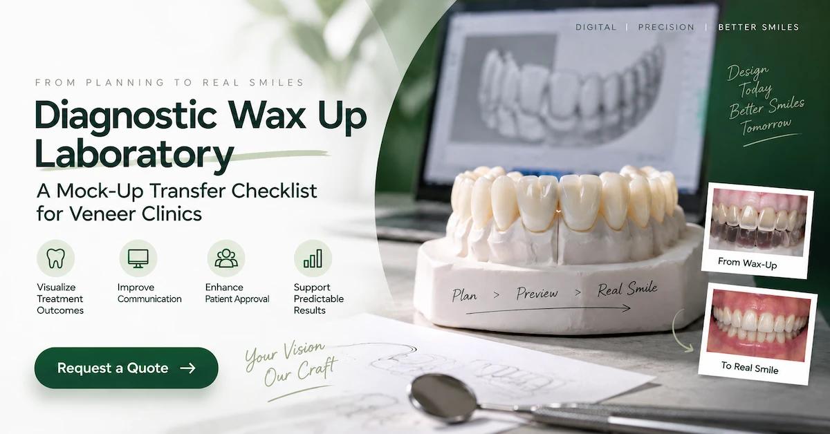 Diagnostic Wax Up Laboratory: A Mock-Up Transfer Checklist for Veneer Clinics