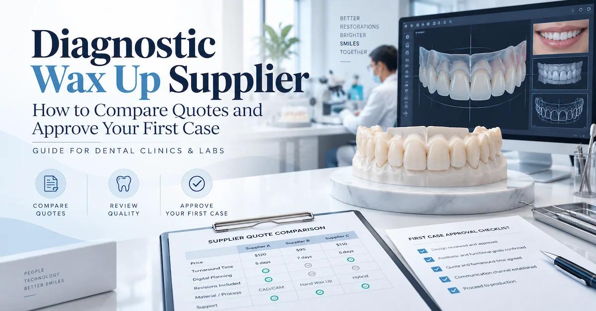 Diagnostic Wax Up Supplier: How to Compare Quotes and Approve Your First Case
