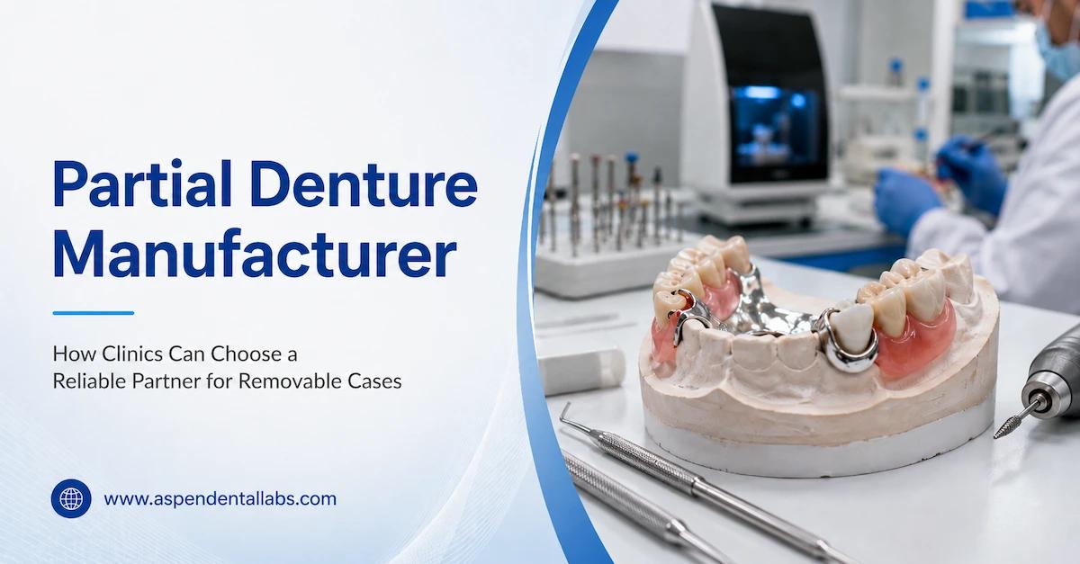 Partial Denture Manufacturer: How Clinics Can Choose a Reliable Partner for Removable Cases