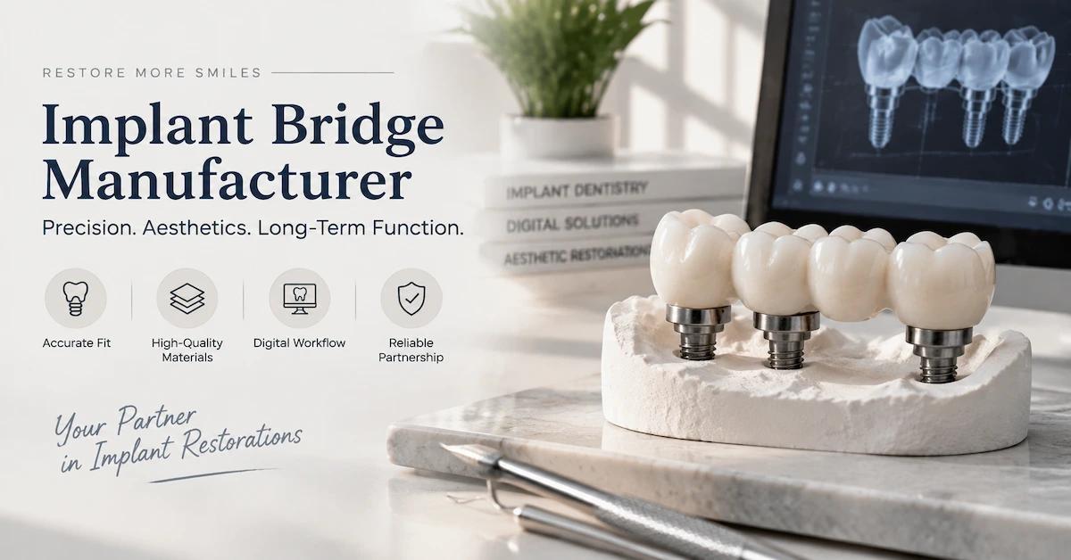 Implant Bridge Manufacturer Guide: How Clinics Evaluate Design, Materials, and Restoration Workflow