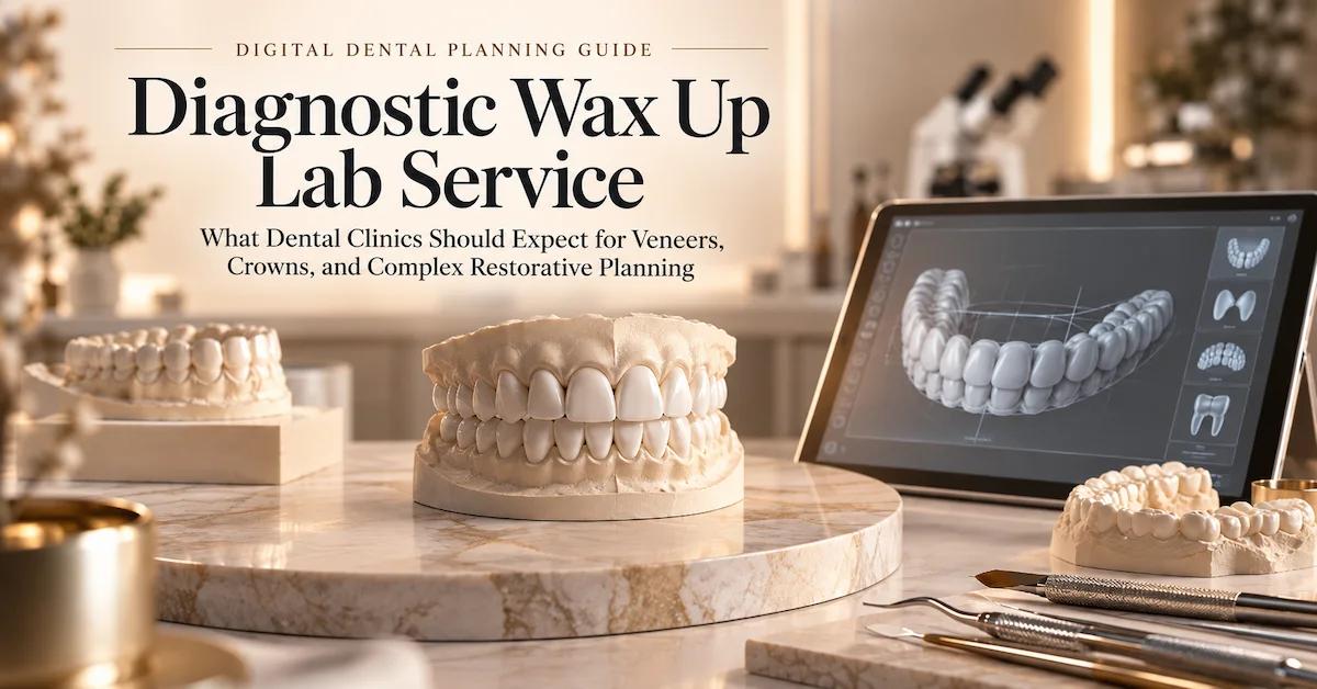 Diagnostic Wax Up Lab Service: What Dental Clinics Should Expect for Veneers, Crowns, and Complex Restorative Planning